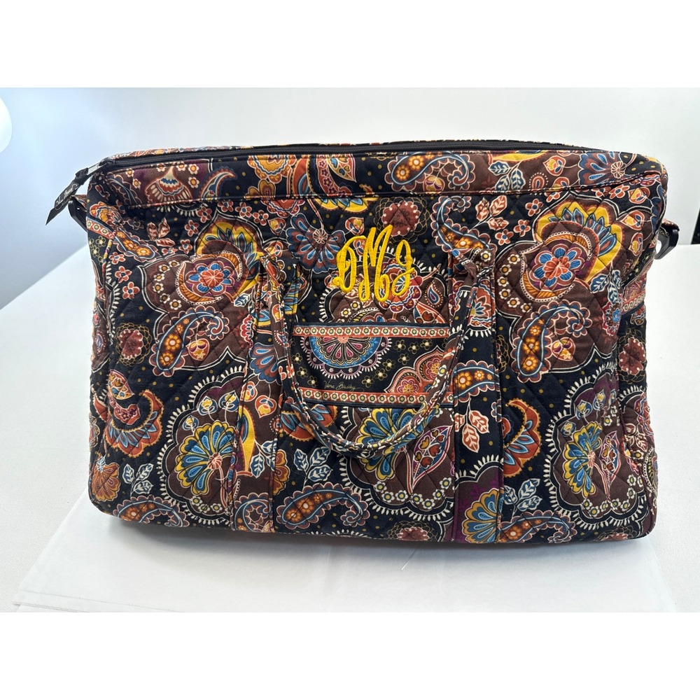 Vera Bradley Weekender Kensington Retired Paisley Travel Suitcase Carry On Bag